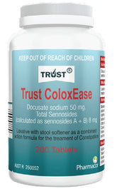 TRUST ColoxEase 50mg/8mg 200 Tablets